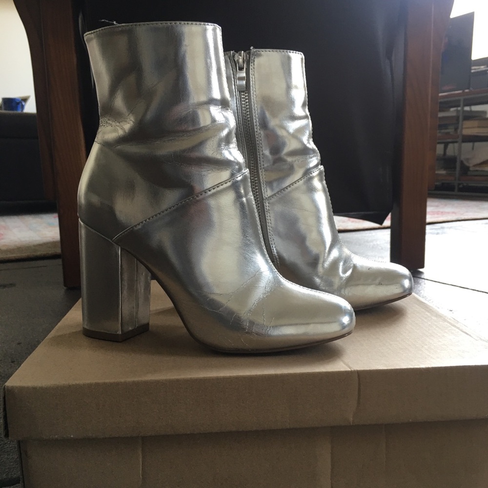 Urban Outfitters Silver Boots